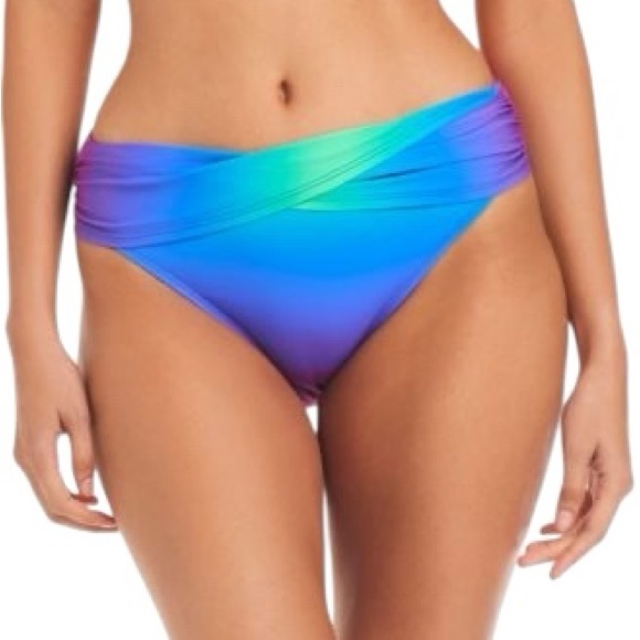 Bleu Rod Beattie Other - BLEU ROD BEATTIE Heat Of The Moment Sarong swim Bottoms size 10 NWT